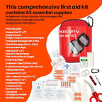Emergency Survival Kit with First Aid Gears and Supplies (Army Tan)