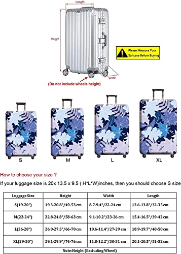 Travel Luggage Cover (Blue / XL: Fit 29-30 Inch Luggage)
