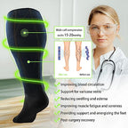 Plus Size Compression Socks for Women&Men Wide Calf 15 (3 Pair-black / 4X-Large)