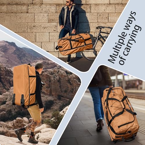 110L Expandable to 140L 32” Foldable Oxford Soft (Coffee)