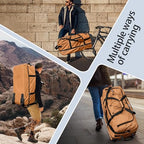 110L Expandable to 140L 32” Foldable Oxford Soft (Coffee)
