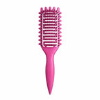 Curl Defining Brush,2024 Curly Hair Brush,Vented Hair Brush for Detangling, Shaping and Defining Curls For Women and Men Less Pulling (Red)