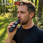 Multifunctional Survival Emergency Whistle for Kids with Compass Hiking Survival (obsidian black2pcs)