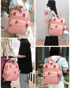 Diaper Bag with Changing Station (Peach Pink)