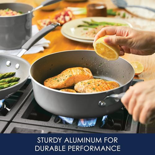 Cucina Nonstick Cookware (Sea Salt Gray / 10 Piece Porcelain)