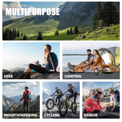 1L Hiking Collapsible Water Bottles (33oz - 4pcs)