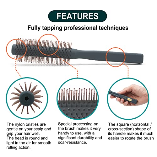 Salon Roll Brush Professional Use PRO (Blue / D33 mm)