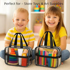 2PCS Small TSA Approved Clear Travel Toiletry Bags for Men Women (2PCS Small)
