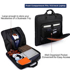 Garment Bag for Travel Large Men Suit Bag Up to 3 Suits Dress Carry on Garment Bags for Business Trips (Black-brown)
