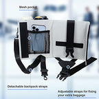 Luggage Travel Cup Holder with Luggage Straps (Light Grey)