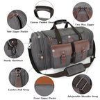 Canvas Duffle Bag for Men (Grey / X Large-60L)