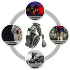 20 in 1 Survival Paracord Bracelet Adjustable Gear Kit with SOS LED Light (Mountain Camo 2PCS)