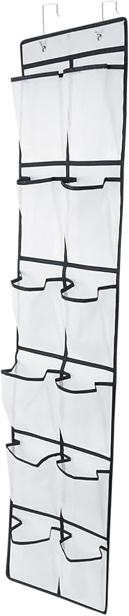 12 Large Pockets Over The Door Hanging Shoe Organizer - Image 8
