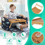 FSC 100% Bamboo Bed Tray with Folding Legs (25.9" x 14.2" x 10" / Bamboo)