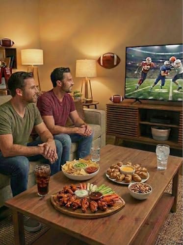 American Football Charcuterie Board 16X9.5 Inch (16"L x 9.5"W)