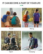 Small Lightweight Packable Hiking Backpack Foldable Travel Daypack (G-orange / 25L)