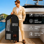 Premium Suit Bag for Travel (43inch garment bag 1 pack)