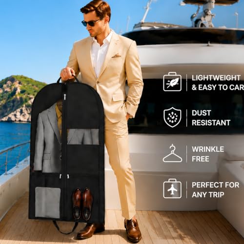 Premium Suit Bag for Travel (43inch garment bag 1 pack)