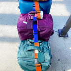 4 Pack Luggage Connector Straps for Carry On Bag Multiple Suitcases (4Pcs Orange / 45 In Connect)