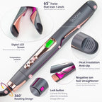 Pro Twist Ceramic Flat Iron 1 Inch (Grey)
