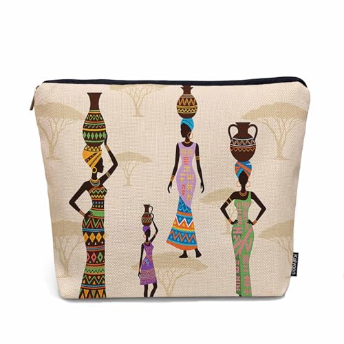 African Woman Makeup Bags Makeup Organizer (9 x 7.1 inch / African Woman)