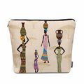 African Woman Makeup Bags Makeup Organizer (9 x 7.1 inch / African Woman)