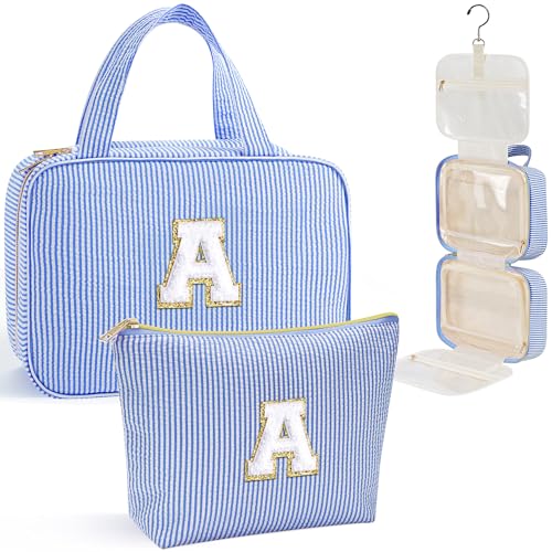 Travel Hanging Toiletry Bag Makeup Bag (Blue / A)