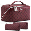 Travel Makeup Bag Cosmetic Bags for Women (A-910-Red)