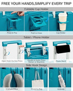 20 Inch Expandable Carry On Luggage 22x14x9 Airline Approved (Caribbean Blue / 20 Inch EXT)