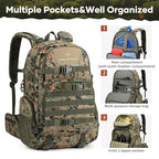 Tactical Backpack for Men (40L / E.woodland Camo)