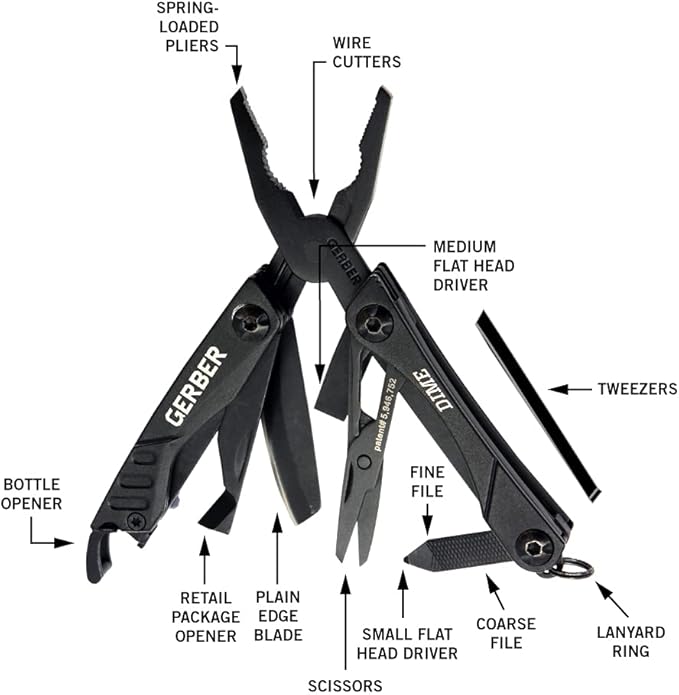Gerber Gear Dime 12-in-1 Mini EDC Multitool - Image 4