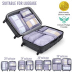 8 Set Packing Cubes for Travel Essentials (14 Early Purple Gray)