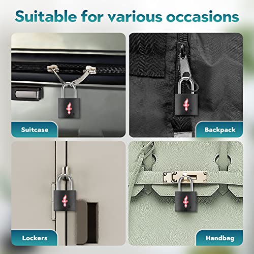 TSA Luggage Locks 8 (Black 8 packs)