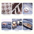 Travel Makeup Bag Cosmetic Bags for Women (D-3-Brown)