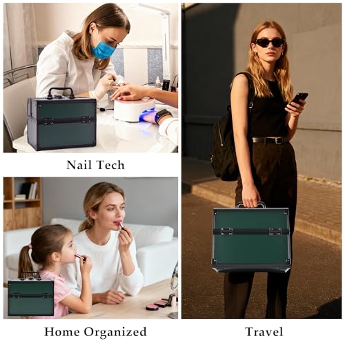 Makeup Train Case (Green)