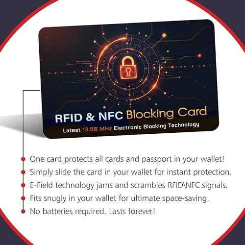 10 Pack RFID Blocking Card for Credit Debit Card (Oragne CL)