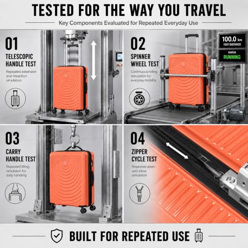 Luggage Sets 3 Piece (Tangerine / 3 Piece Sets (21/Db/Tb))