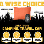 Camping Pillow (Rust / Small)