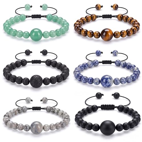 6 Pcs Motion Sickness Bracelets Cruise Essentials (Elegant Colors)