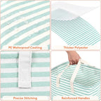 80L Large Laundry Baskets (Sage Green / 80L)