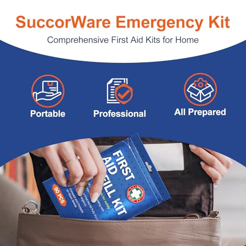 90 Pieces First Aid Refill Kit (90PCS (2 SET))