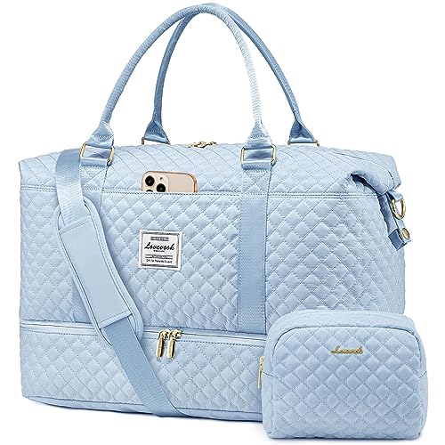Travel Duffle Bag (Light Blue / Large-2 Pcs)