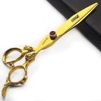 6/7/8/9 Inch Professional Slim Japanese Hairdressing Scissors Set for Men or Women (7 Inches, 2 Pieces-E)