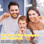 Disposable Toothbrushes with Toothpaste Pack of 10