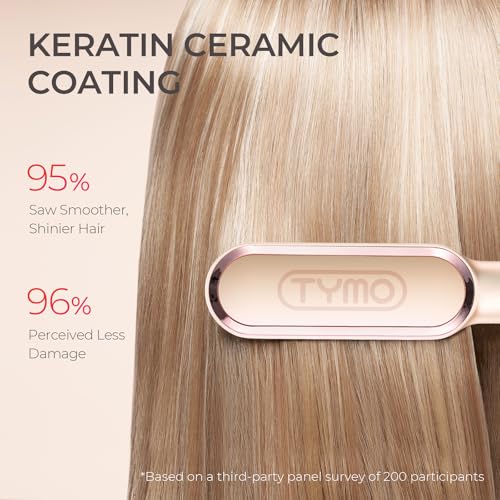 Ring Hair Straightener Brush (Peach Fuzz)