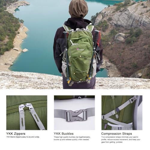 40L Hiking Backpack (Army Green / 40L)