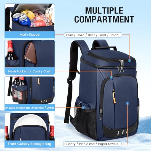 Backpack Cooler (Blue / 40 Cans)