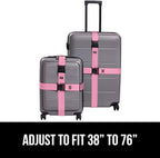 GORILLA GRIP Heavy Duty 4 Pack Adjustable Luggage Straps - Image 8
