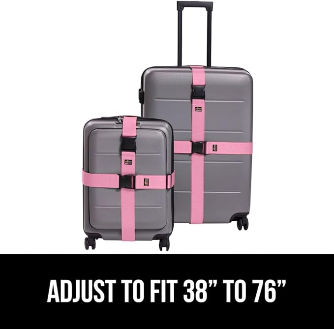 GORILLA GRIP Heavy Duty 8 Pack Adjustable Luggage Straps - Image 8