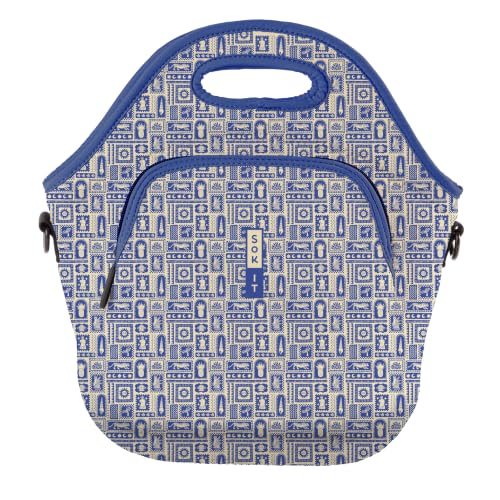 LunchTote Zippered Bag Insulated Neoprene Caddy (Off the Grid / X-Large 6.5 Quart Lunch Tote)